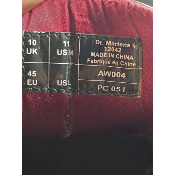 Vintage Dr. Martens 12042 Brown Leather Oxford Boots  Mens Size 11 AW004 Comfort